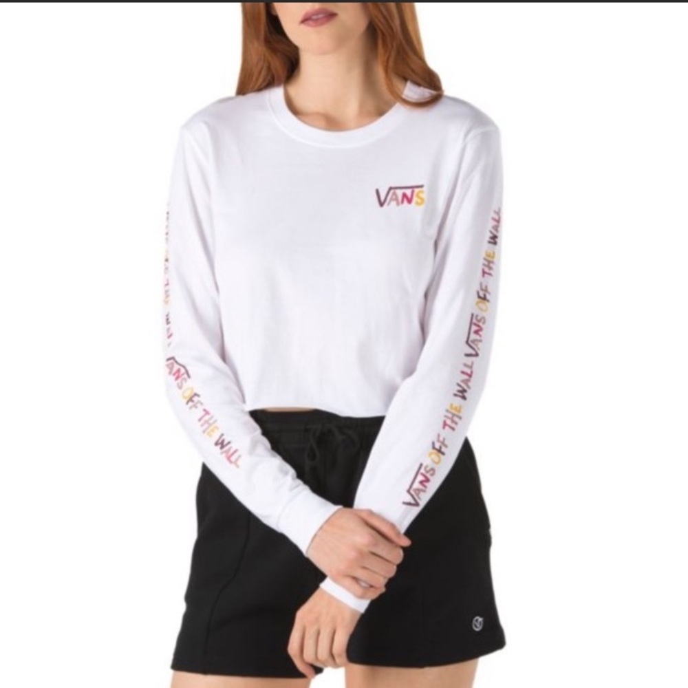 Vans Women Long Sleeve Crop Tee